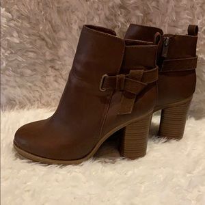 Brown booties. Never worn. Size 8
